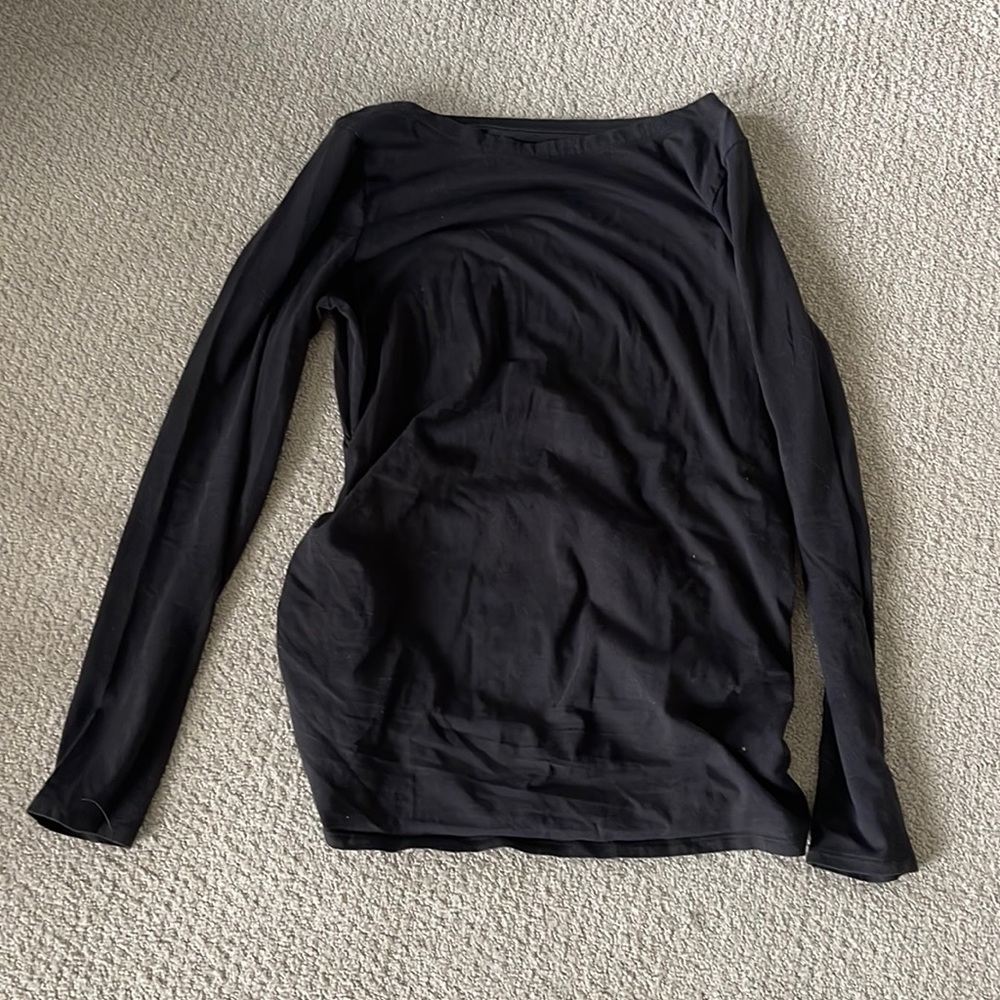 EUC black maternity long sleeve top